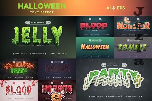 Set 10 Halloween Editable Text - 7405976