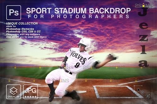 Baseball Backdrop Sports Digital V61 - 7394987