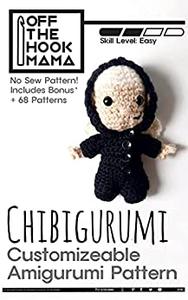 Chibigurumis Crochet Amigurumi Pattern Customizable Chibi style Amigurumi Character Patterns