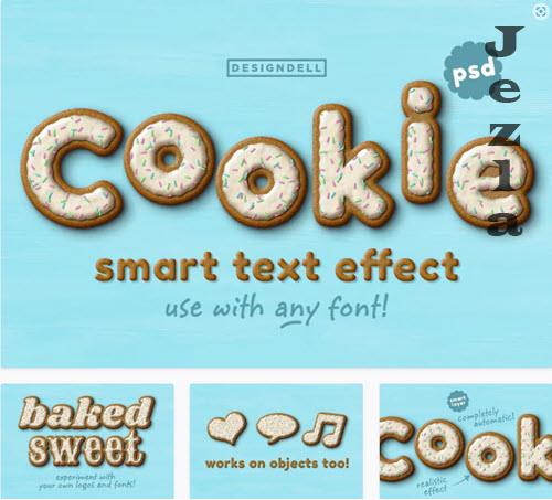 Cookie PSD Text Effect