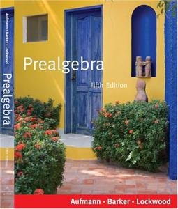 Prealgebra, 5th edition