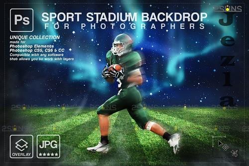 Football Backdrop Sports Digital V46 - 7395104