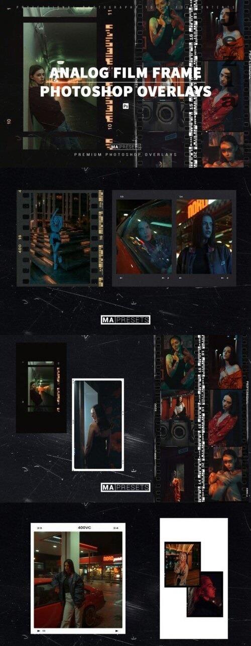 60 Analog Film Frame Overlays