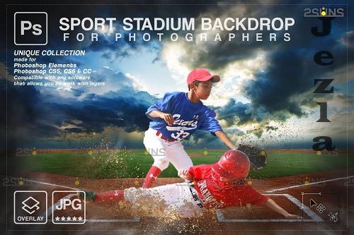 Baseball Backdrop Sports Digital V55 - 7395090