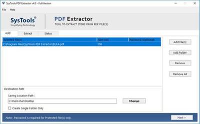SysTools PDF Extractor 6.0
