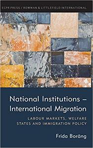 National Institutions - International Migration Labour Markets, Welfare States and Immigration Policy