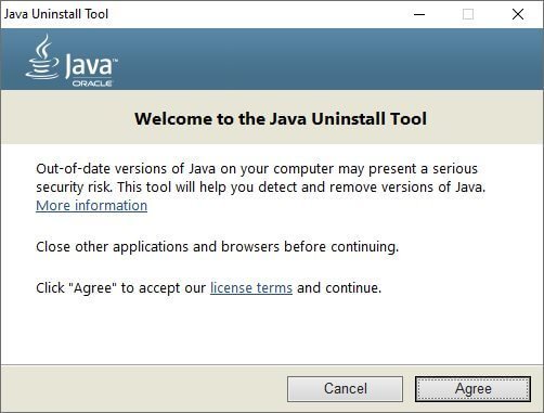 Java Uninstall Tool 19.0 B05216ed8ce6cd4a5eb8f83fe30bdb15