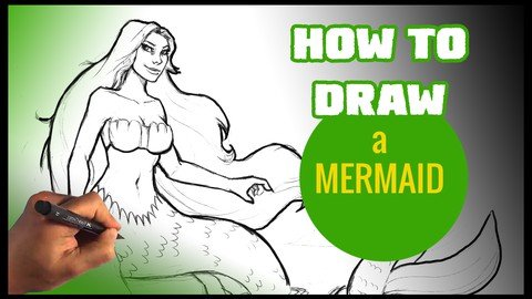 How To Draw A Mermaid – Cartoon Drawing Animation Course