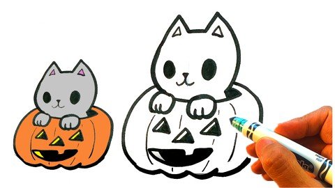 How To Draw Cute Halloween Stuff – Drawing Cartoon Animation