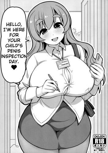 Konnichiwa Seitsuu Kensain desu  Hello, I'm Here for Your Child's Penis Inspection Day Hentai Comic