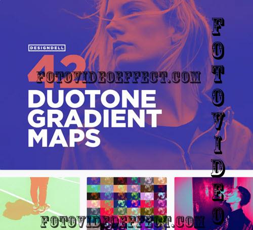 42 Duotone Effect Gradient Maps - 2017069
