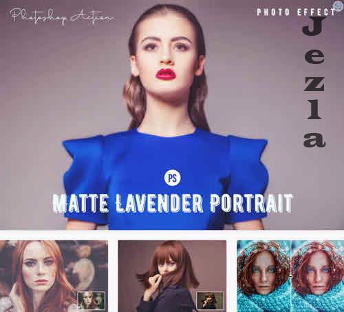 Matte Lavender Portrait Photoshop Action Matte Lavender Portrait Photoshop Action
