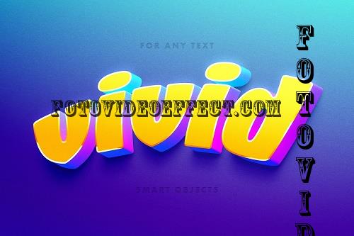 Vivid Toon 3D Text Effect - 7399399