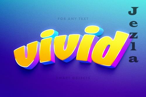 Vivid Toon 3D Text Effect - 7399399
