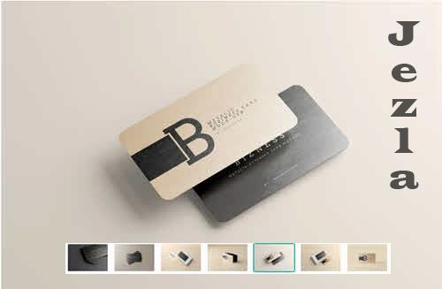 Metal Business Card Mockups - 7411794