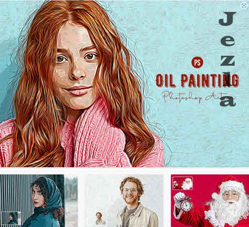 Oil Painting Photoshop Action - PGKC4JG Oil Painting Photoshop Action - PGKC4JG