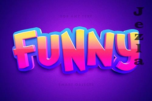 Funny Toon 3D Text Effect - 7399465