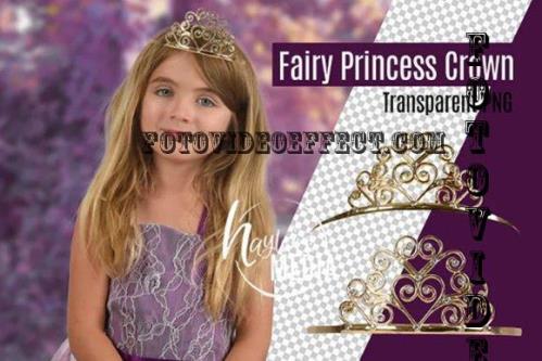 Princess Fairy Girl Sparkle Crown PNG