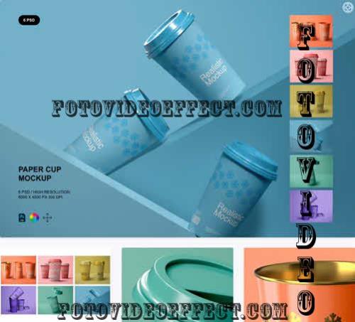 Paper Cup Mockup Set - 6676518