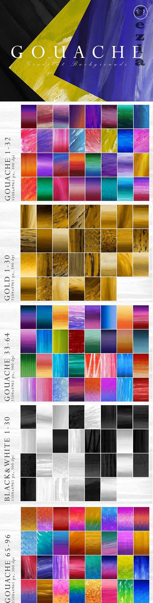 172 Gouache Gradient Backgrounds - 7412083