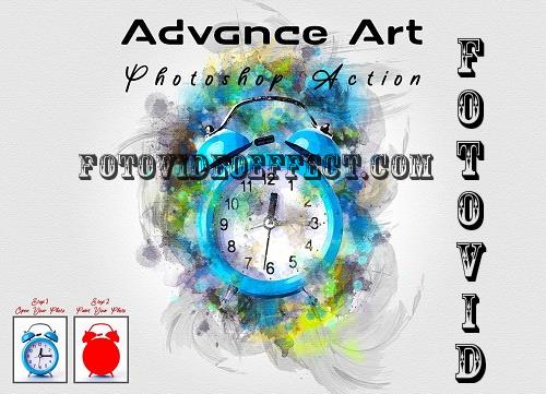 Advance Art Photoshop Action - 7410764