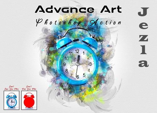 Advance Art Photoshop Action - 7410764
