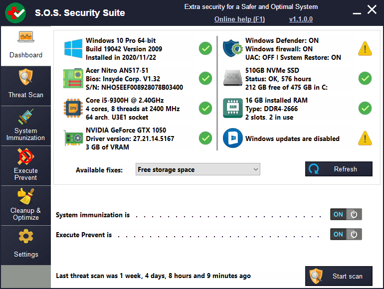 S.O.S Security Suite 2.6.4.0 Cc99e0e4b998e179dfda3a881b2fd259