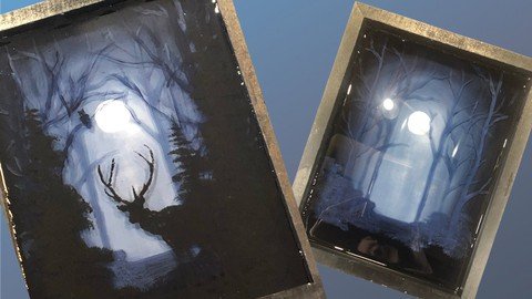 Udemy - Moonlit Forest Acrylic & Resin Class
