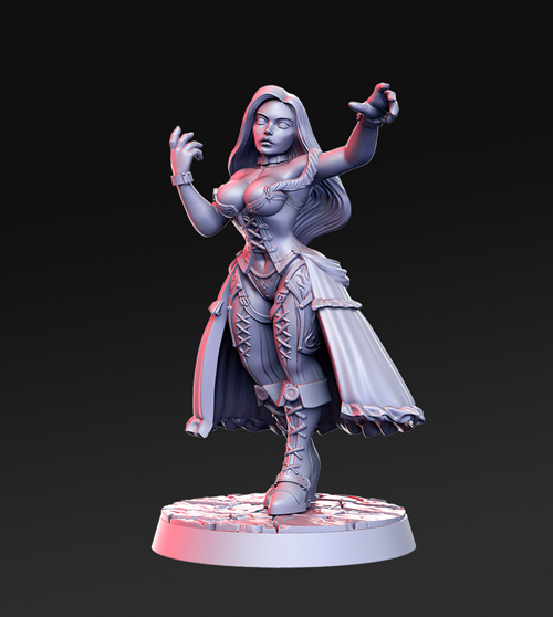 Mara - Vampire Girl 3D Print