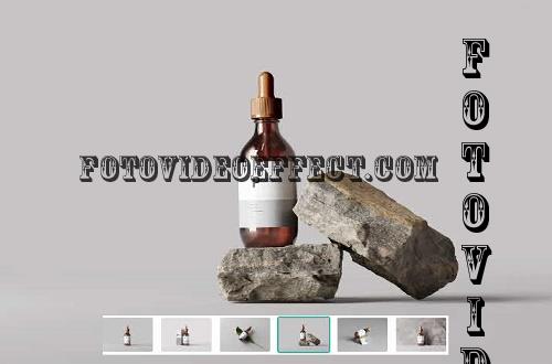 Amber Glass Dropper Bottle Mockup - 7414282