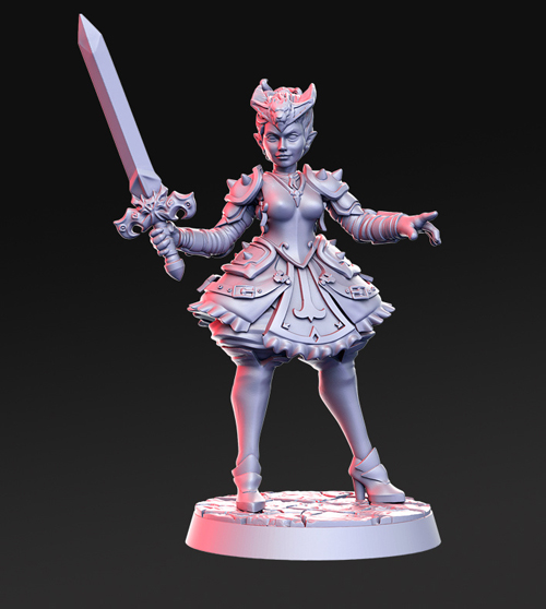 Destiny - Female Warrior 3D Print
