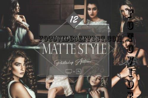 12 Photoshop Actions, Matte Style Ps