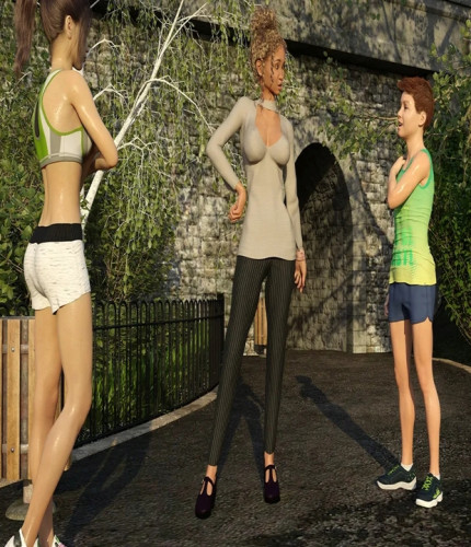 Willtylor - Early Morning Jogging With Mom And Sister 3D Porn Comic
