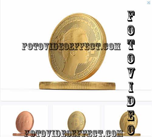Custom Gold Coin Mockup - 7322781