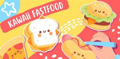How to Draw Kawaii Sticker Illustrations Cute Fast Food  Procreate