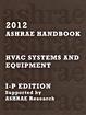 2012 ASHRAE Handbook – Heating, Ventilating, and Air-Conditioning Systems and Equipment (I-P Edition)