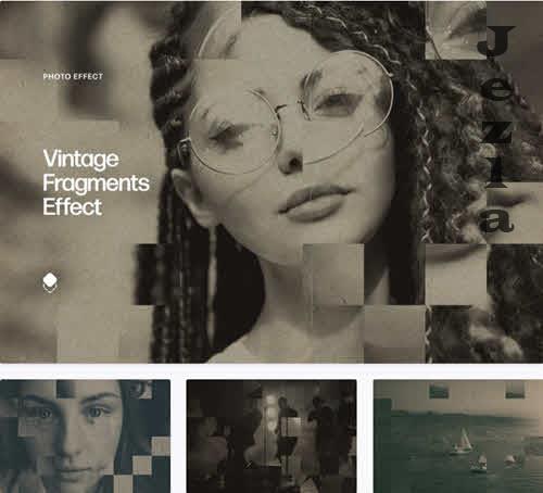 Vintage Fragments Photo Effect - 7411671
