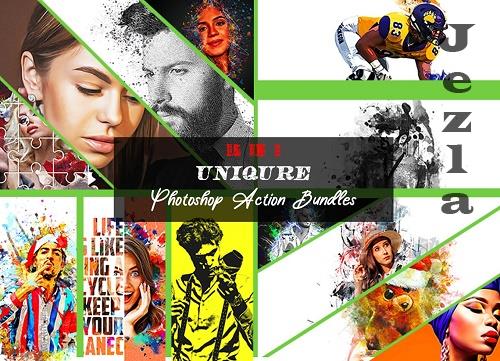 15 in 1 Uniqure Photoshop Action - 7414292