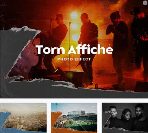 Torn Affiche Photo Effect - 7415016