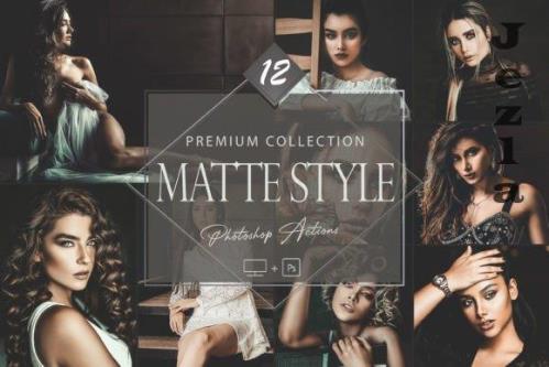 12 Photoshop Actions, Matte Style Ps