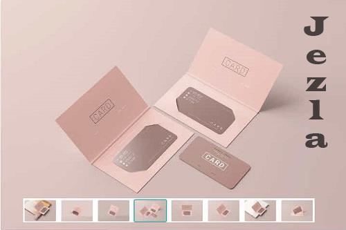 Business Card with Holder Mockups - 7420501