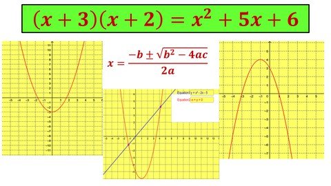 Quadratic Equations Solving, Factorising And Drawing