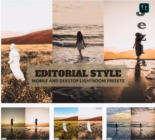 Editorial Style Lightroom Presets Dekstop Mobile