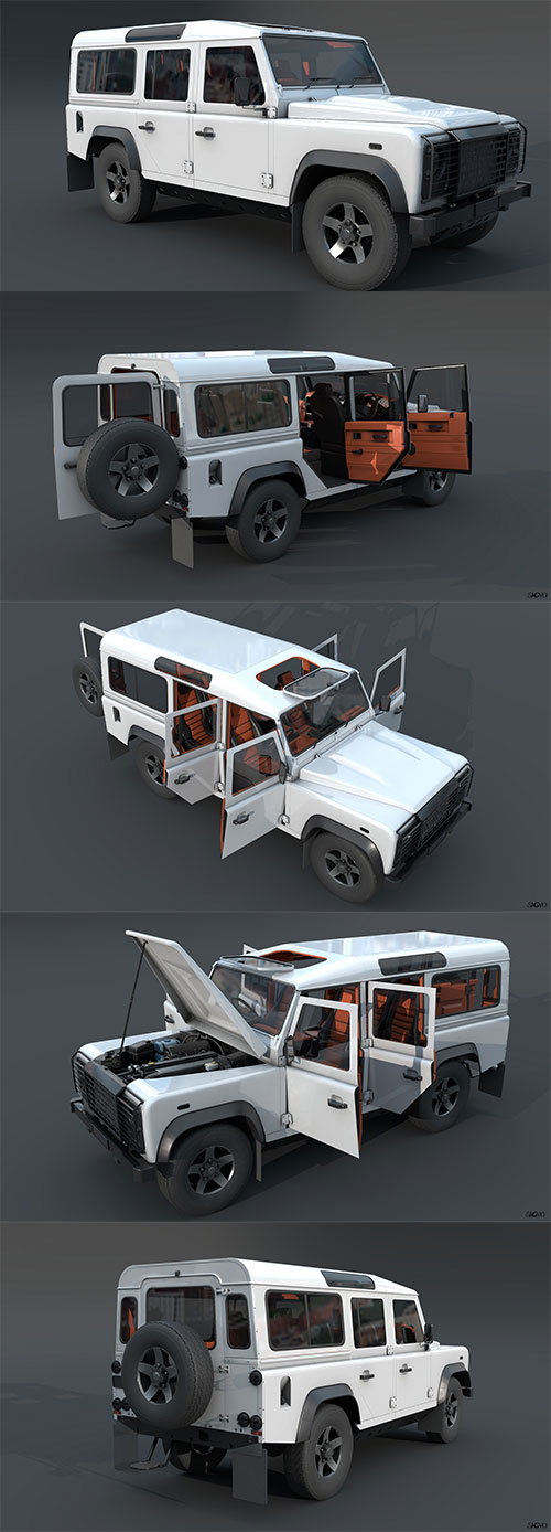 Land Rover Defender 3D 3D Model