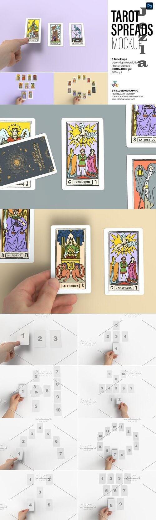 Tarot Spreads Mockup - 8 views - 7434022