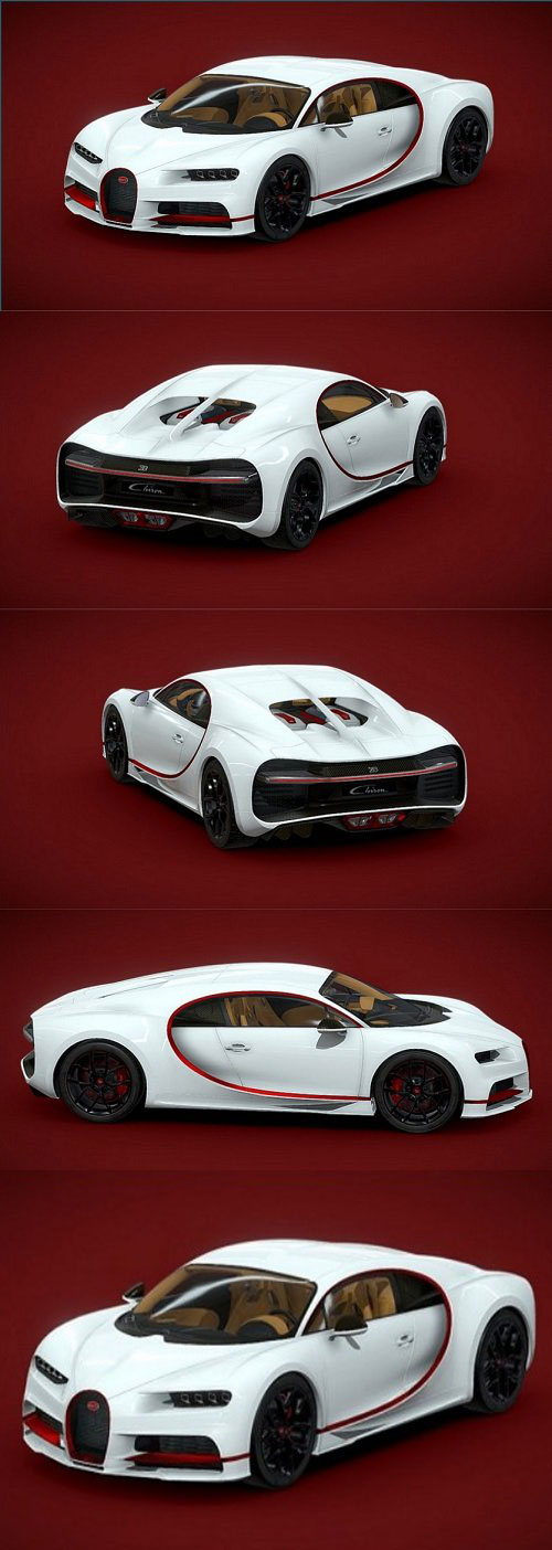 Bugatti Chiron Sport 2021 3D Model