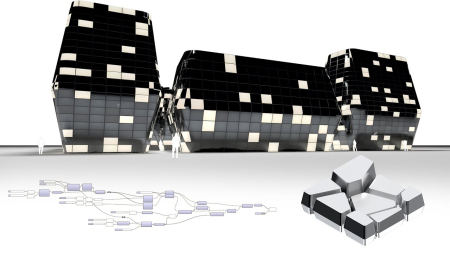 Rhino Grasshopper Building with Walls and Openings Parametric Architecture & Design