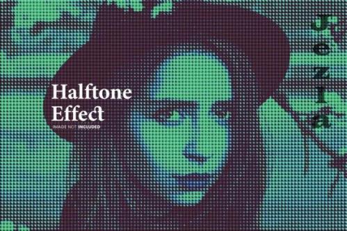 Halftone Photo Effect Psd 3