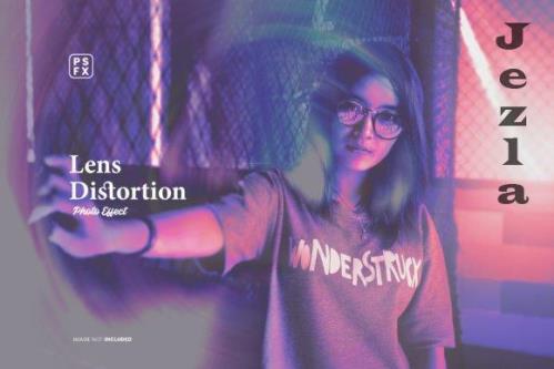 Lens Distortion Photo Effect Psd