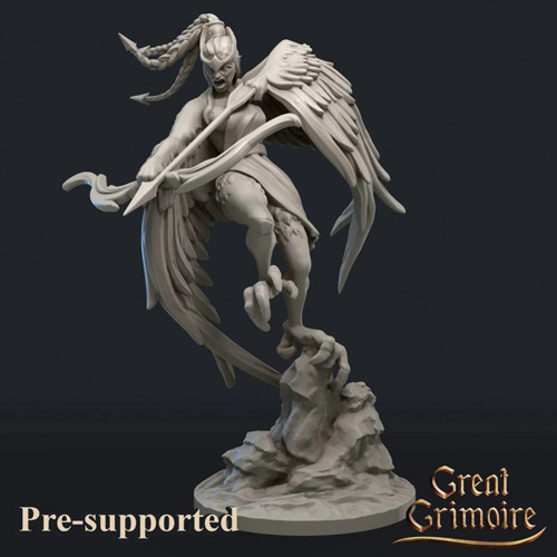 Harpy In Attack 3D Print